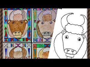 How to Draw an American Buffalo, Video of Buffalo's From Custer State Park