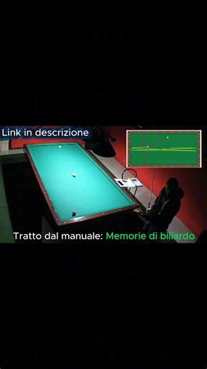Sfaccio con bilie nello stesso rettangolo e avversa nel mezzo (angolo largo)