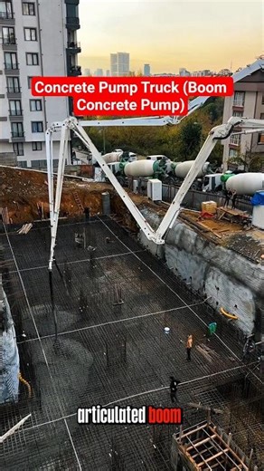 Amazing Concrete Pump Truck Pouring Deep Foundation | Smart Construction Equipment