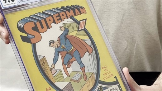 Superman comic book found in attic sells for $9.12M at auction