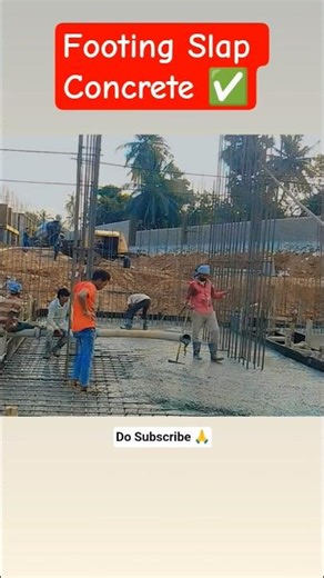 Hard Work on Footing Slab 🧰 #baburaoshutteringworker