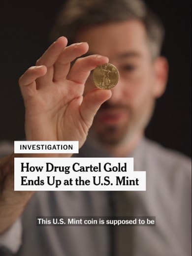 The U.S. Mint is legally required to sell only domestically mined gold. But a New York Times investigation has found that the Mint buys gold that comes from foreign pawn shops and drug cartels, then claims it is American. Our reporters even traced gold to a Colombian drug cartel mine. The mine poisons the workers, and the gold underwrites terrorism and cocaine trafficking. Video by Justin Scheck, Rebecca Suner, James Surdam, Lauren Pruitt and Federico Rios/The New York Times #gold #usmint #goldm