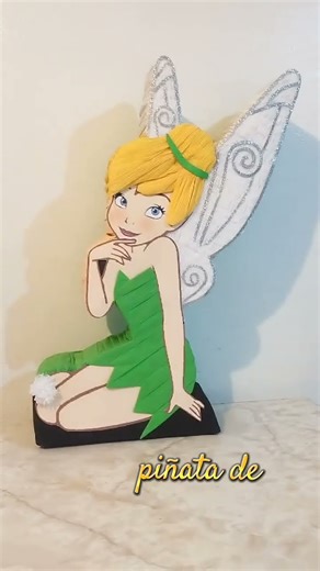 piñata de campanita. #campanitapiñata #tinkebellpiñata #tinkerbell
