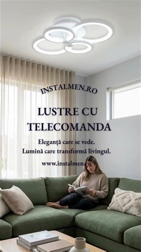 Lustre Led pentru Living cu telecomanda