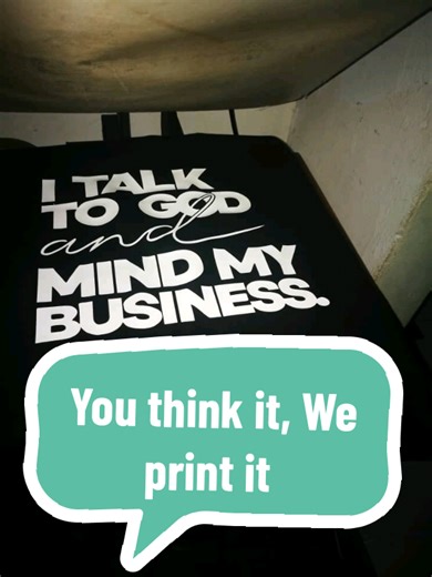 I talk to God and mind my Business 👕. #RandomRepublic #tshirtbusiness You think it, we print it. .We make t-shirts everyday