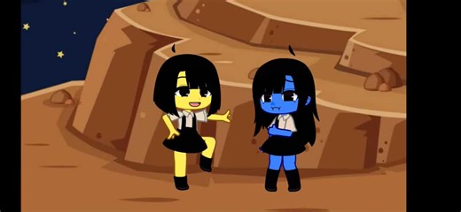 Animated Dance Moves Under the Starry Night Sky