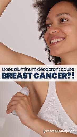 Does aluminum deodorant cause breast cancer?! #deodorant #BreastCancerAwareness #healthmyths | Mama Doctor Jones