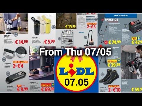 Lidl Promotions From Thu 07.05 to Wed 13/05 CATALOG ✨ TEXTILE KITCHEN PARKSIDE #lidl ✨