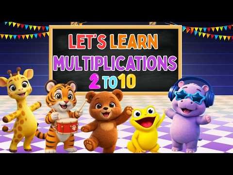 2 to 10 Tables Song Compilation 🎵 | Math Made Easy for Children @KHOKHOKIDSTV