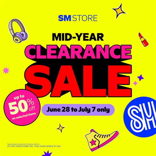 507 reactions · 93 shares | Every purchase and every surprise find at SM Store’s Mid-year Clearance Sale is bound to be your next favorite! ✨ Score up to 50% OFF on selected items and discover deals you wouldn’t want to miss from June 28 to July 7! Visit us in-store or order via SM Store Personal Shopper today! SM Store, Your Everyday Store! | SM Store | Facebook