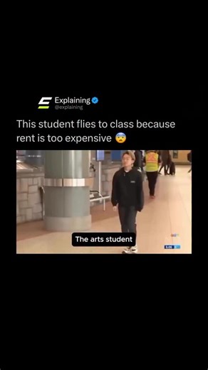 Explaining on Instagram: "A University of British Columbia student from Calgary named Tim Chen found a surprising way to save money on rent. Instead of paying around $2,700 a month for a one-bedroom in Vancouver, he chose to live at home and fly to class twice a week, spending roughly $150 per roundtrip flight to attend his lectures. ✈️🎓 Because he only has a few hours of in-person classes each week, the cost of flying — about $1,200 per month — ends up being much cheaper than Vancouver’