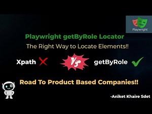 Playwright getByRole Locator Explained 🎭 | Best Locator Strategy for SDET & QA|
