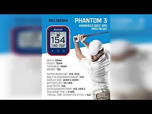 Review: Wearable4U - Bushnell Phantom 3 Slope GPS Golf Green with Slope Technology, Touchscree...