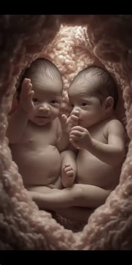 Twins baby inside the womb #twins#twinsbaby#shorts#baby #cute #shortsvideo epi_127