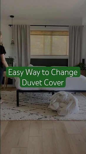 Easy Duvet Cover Hack - How to Get Comforter Inside Cover Tutorial