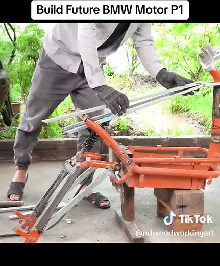 Dad build Future BMW Motorcycle For His Son P1 #diy #homemade #motorcycle #bmw #bmwmotorsport #future #foryou #ndwoodworkingart #ndwoodart #trends #build