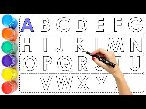 ABCD Colors for kids, A to Z English Alphabets, Colors for kids, Learn Alphabet with Phonic song abc