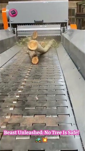 Forest Shredder: Watch This Machine DEVOUR Trees in SECONDS! #HeavyMachinery #ForestryTech 🌳⚙️🤯
