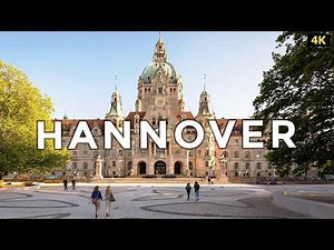 Hannover, Germany 🇩🇪 - A Scenic City Walk with Captions (4K UHD)