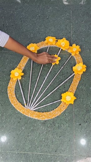 Dal and paper craft wall decor #shorts #walldecor #papercrafts #flowers #viral