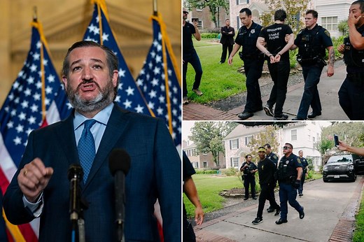 At least 8 people were arrested during a protest outside of Senator Ted Cruz's home