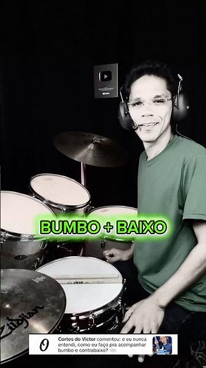 Como acompanhar BUMBO e CONTRABAIXO na BATERIA (sem se perder) 🎸🥁