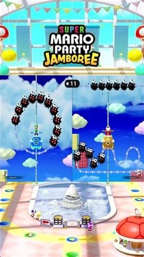 Super Mario Party Jamboree Shy Guy VS Waluigi VS Luigi VS Spike Rainbow Galleria