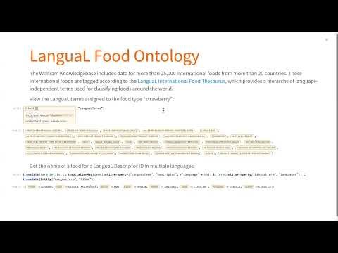 Ingredients and Nutrition Data Analysis in Wolfram Language