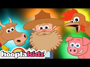 Old Macdonald Had A Farm Song - Animal Sounds | Nursery Rhymes by HooplaKidz - Videos For Kids