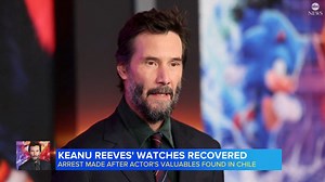 169K views · 1.5K reactions | Three luxury watches that were stolen from actor Keanu Reeves' Los Angeles home, including a Rolex worth about $9,000, have been discovered in Chile, police confirmed to ABC News. Read more: https://abcnews.visitlink.me/N7Hug2 | ABC News | Facebook