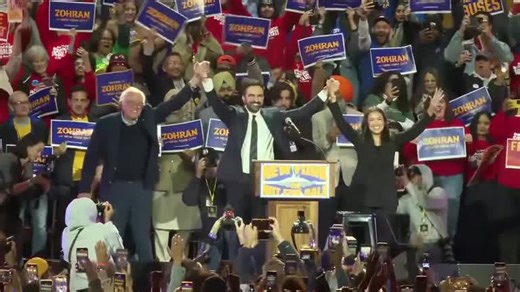 Sanders and AOC support NYC mayoral candidate Mamdani at rally