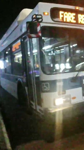 MTA NYC C40LF On The Q25 Bus Going To Collage Point. Queens NYC