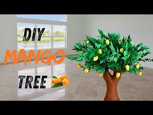 Mango Tree Masterpiece in Minutes with Paper and Thermocol | diy mango tree #diy #artandcrafts #tree