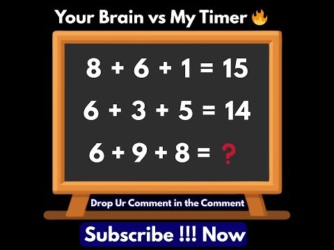 🔢 Math Puzzle Challenge – Your Brain Is in Trouble 😳🧠🔥 #MathPuzzleChallenge