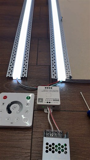 Addressable LED strip in the interior