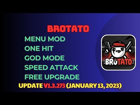 Brotato v1.3.273 MOD APK (MENU MOD, One Hit, God Mode, Speed Attack, Free Upgrade)