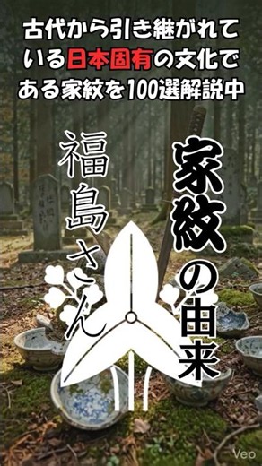 【家紋】ふくしまさん家紋の由来解説 #家紋 #歴史 #雑学 #紋身