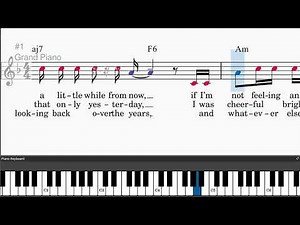 Alone Again (Naturally) by Gilbert O'Sullivan - Easy piano tutorials with leadsheet and chords