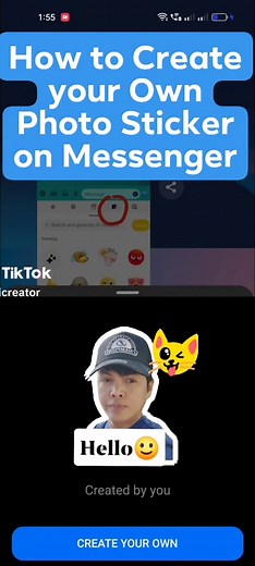 Create Your Own Photo Sticker on Messenger Tutorial