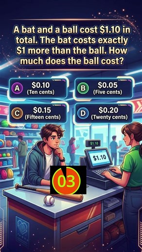 Only a Genius Solves This: The Bat & Ball Logic Trap! (Solution) | #mathriddle