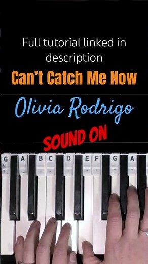 Play Can’t Catch Me Now on Piano by Olivia Rodrigo #pianotutorial #hungergames #short #oliviarodrigo
