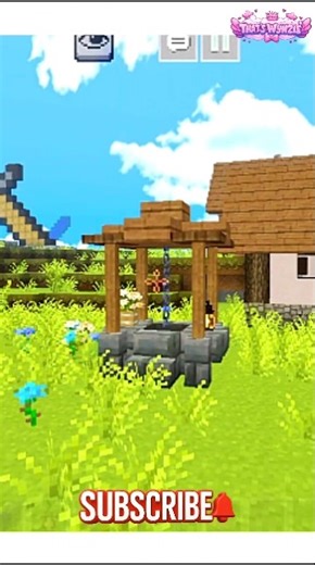 “Making a Tiny Well in Minecraft 🌿💫” #minecraft #minecraftbuild