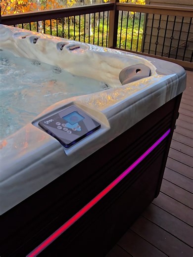 Crystal clear water, zero hassle. Our water care pros keep your spa perfect, so all you have to do is relax. 💦 #HotTubCare #AquaClearHotTubs #CentralOregon | Aqua Clear Hot Tubs