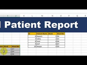 How to Create a Hospital Patient Report in Excel (For Healthcare Professionals)