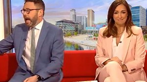BBC Breakfast's Jon Kay left wincing by rude live blunder - as Sally laughs