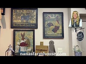 Kathy Graybill Original Primitive Art Nanas Farmhouse