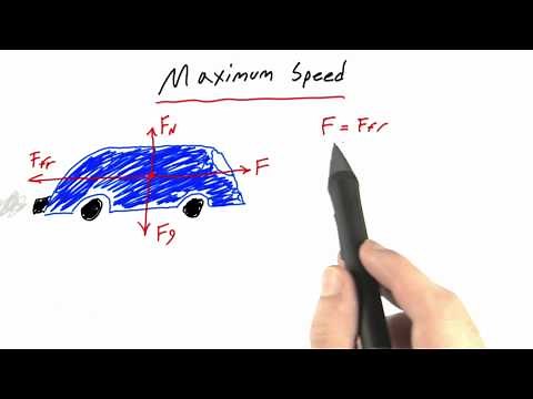 Maximum Speed - Intro to Physics