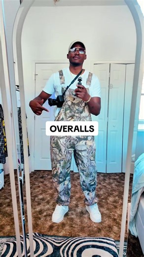Replying to @Yuanbang overalls outfit inspo. #overalls #unisexfashion #camouflage #OOTD #nyc