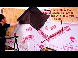 NSA Overlap Method Valley Underlayment