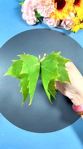 Transform sycamore leaves into butterflies. There are a lot of sycamore leaves falling outdoors. Let’s pick two together to make a smart butterfly. The method is very simple and the finished product is very beautiful #parentchild #handicraft #handmadediy #wasteutilization #kindergarten #handmade #leaf #handmade paper craft | paper craft
